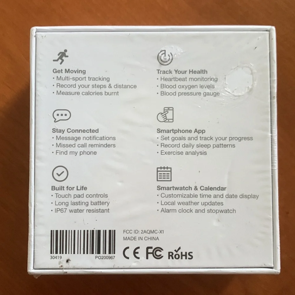 Smartwatch Fitness Tracker by KORETRAK, NWT, Factory Sealed, Sleep, Heart rate